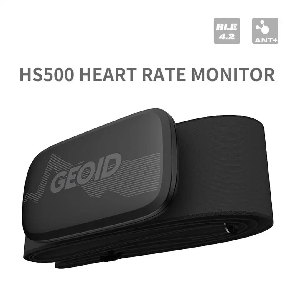 

Geoid HS500 Chest Strap Heart Rate Monitor Sensor 30-240bpm IP67 Waterproof Wireless Bluetooth ANT+ Cycling Computer Stopwatch