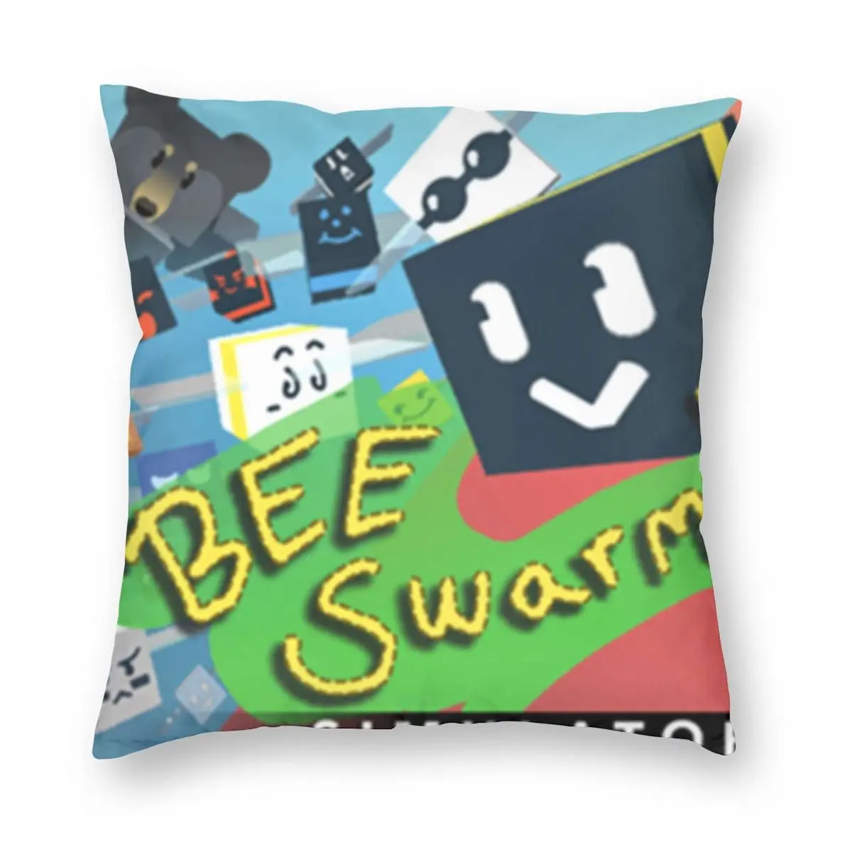 Квадратный Чехол-подушка с имитатором пчелиного паука чехол из полиэстера льна и