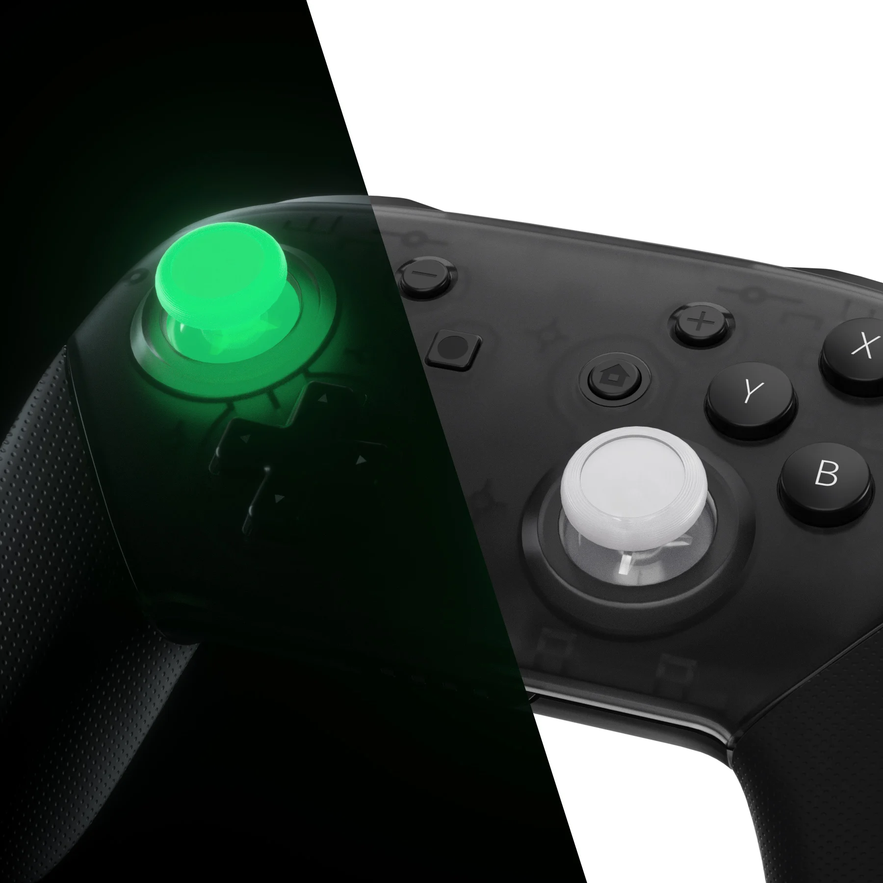 

eXtremeRate Glow in Dark - Green Dual-color Joystick Thumbsticks Analog with Phillips Screwdriver for NS Switch Pro Controller