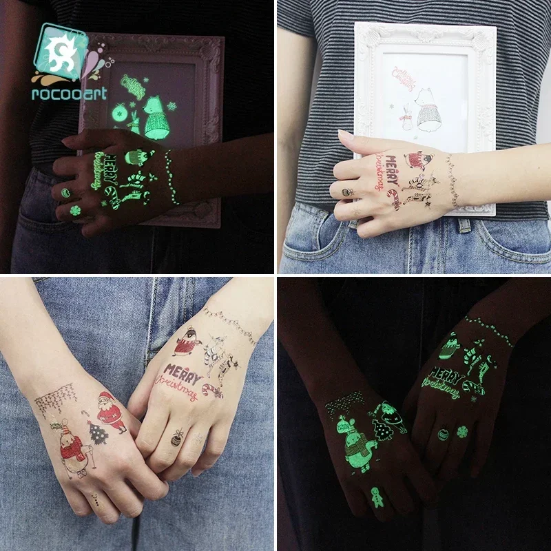 5 шт./партия Детские Светящиеся Татуировки