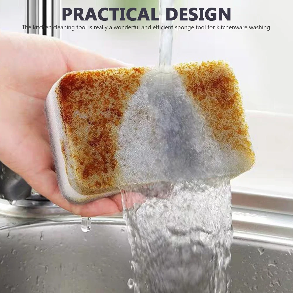 10 шт. губка для мытья посуды кухонные подушечки губки чистки сервировочная
