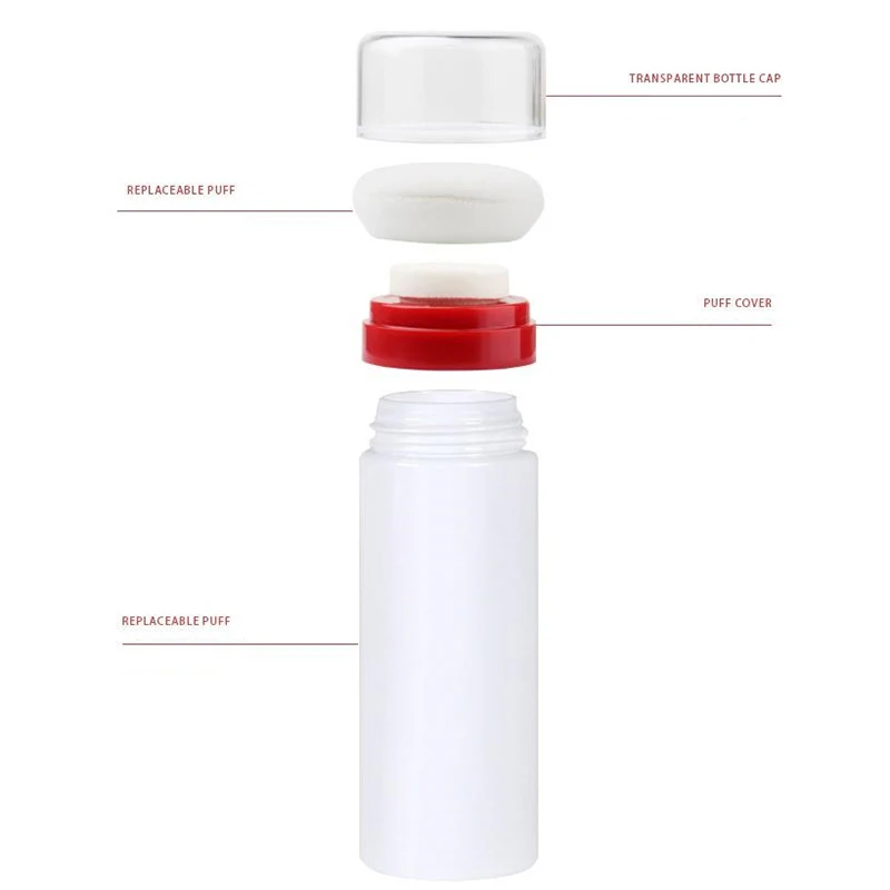 Детская пуховка рассыпчатая бутылочка для пудры талька рассыпчатой хранения