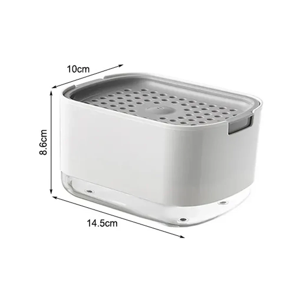 Manual Press Dishwashing Container Double Layer Cleaning Liquid Box Soap Pump Dispenser Detergent Dispenser Foam Bottle