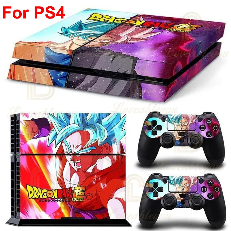 Фото Модные наклейки на консоль Dragon Ball Z для SONY PS4 Pro Slim Zamasu, наклейки на все тело для контроллера PlayStation 4, геймпада №3