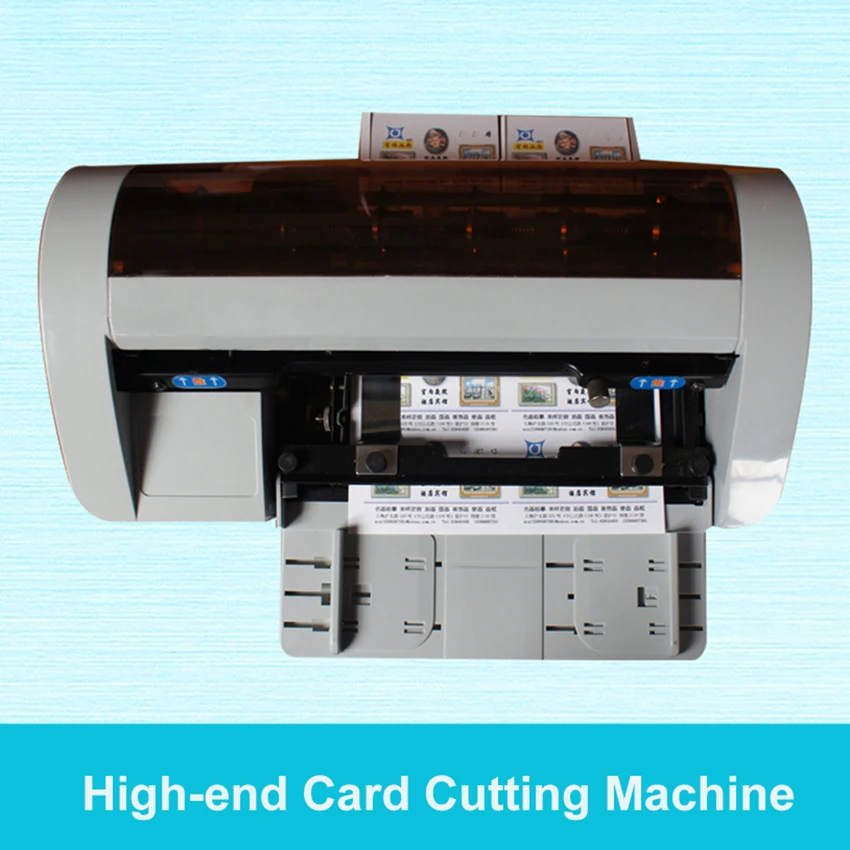 Electric Paper Trimmer Desktop Semi-Automatic Business Name Card Cutter Cutting Machine AC 220V/50HZ SSB-001 90x54mm
