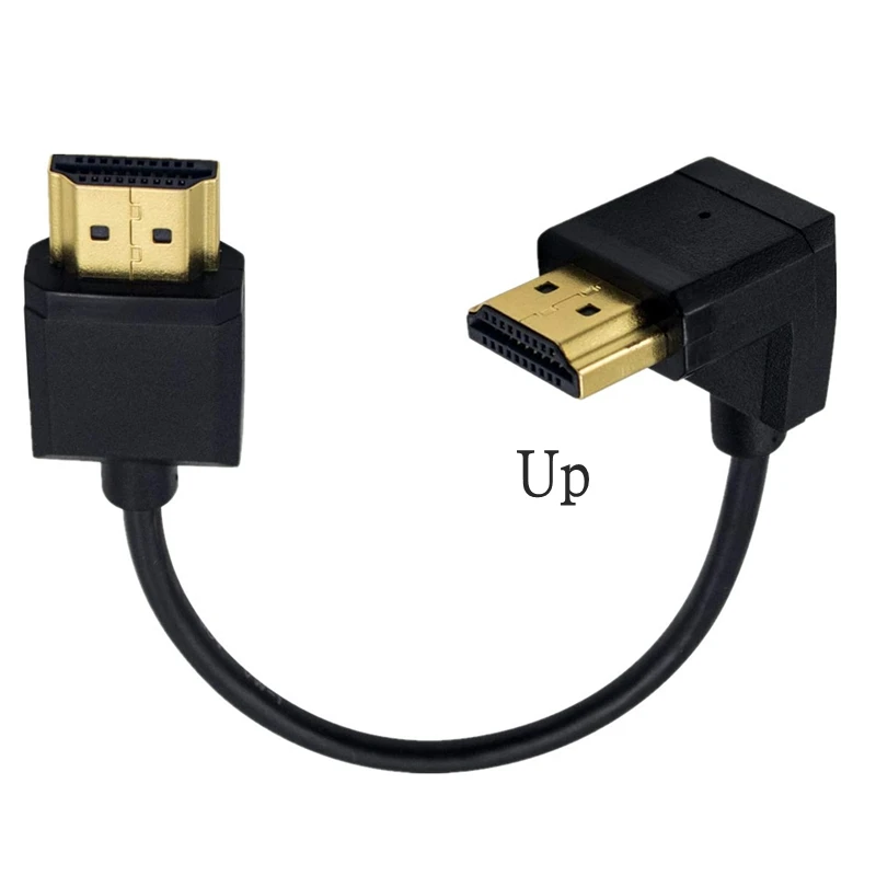 Супер мягкий HDMI-совместимый внешний диаметр 3 0 мм 2 штекер-штекер левый правый