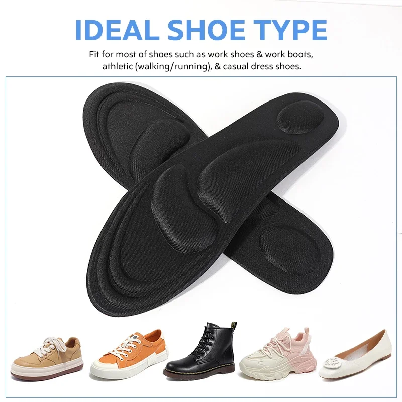 4d-стельки из пены с эффектом памяти стельки для подошвенного фасциита бега