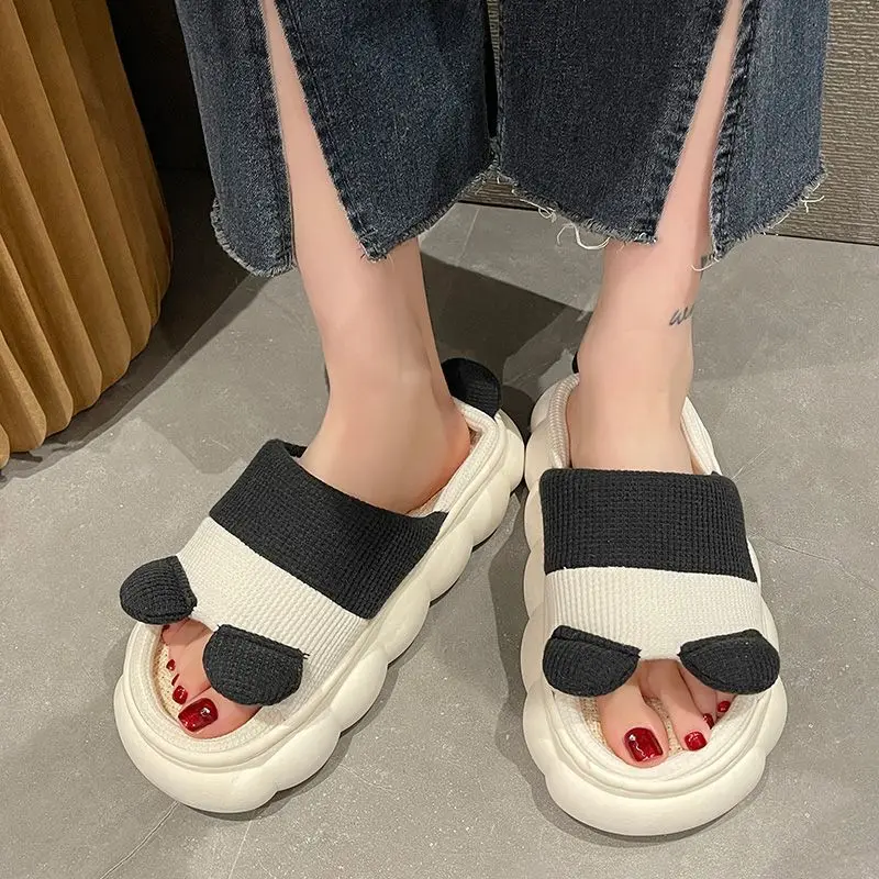Animal Slippers Women's Platform Shoes cute cartoon Women's Shoes Men's indoor Slippers non slip Couple Slippers 2023 Large Size