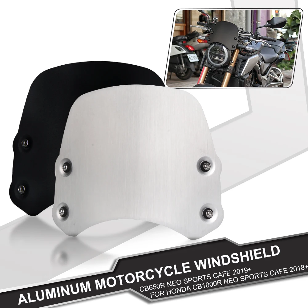 

WindScreen Deflector Visor For HONDA CB650R CB1000R Neo Sports Cafe 2018-2022 Motorcycle Windshield 2019 2021 CB 650R 1000R 20