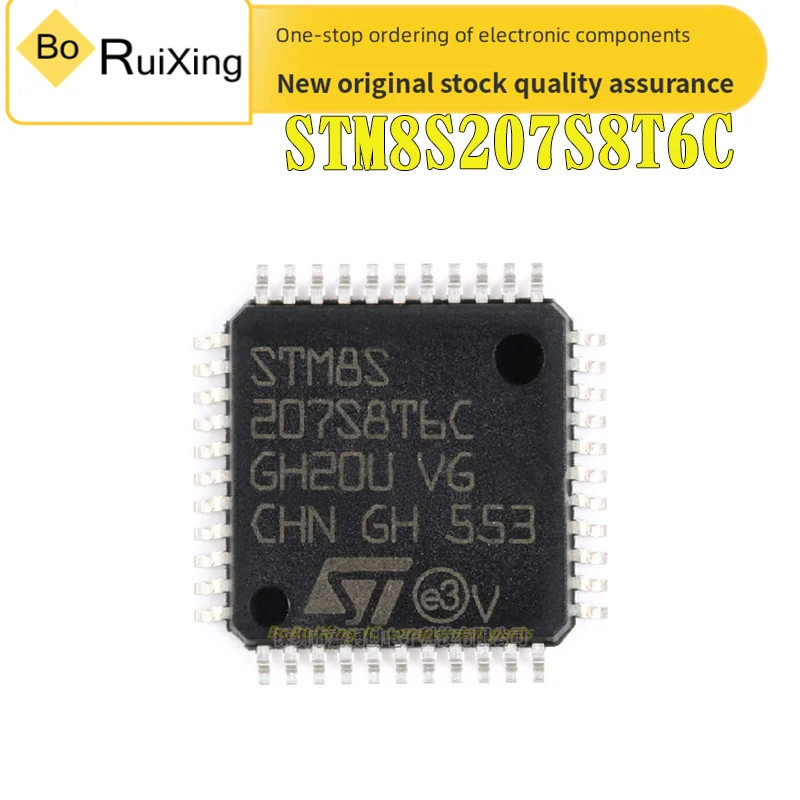 

STM8S207S8T6C LQFP-44 24 МГц/64 КБ новые оригинальные Товары в наличии