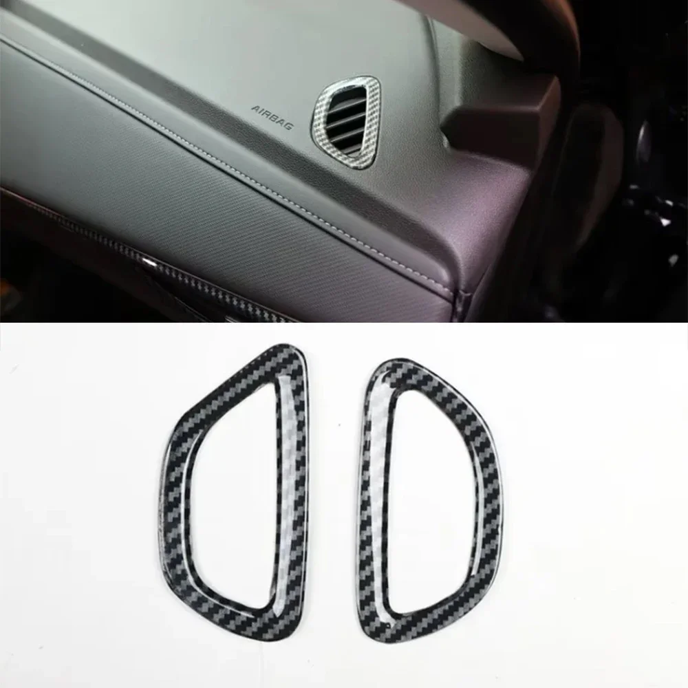 Фото Для Buick Envision 2024 2025 S/PLUS LHD приборная панель автомобиля вентиляционное отверстие рамка ABS наклейки аксессуар для интерьера 2 шт. №1