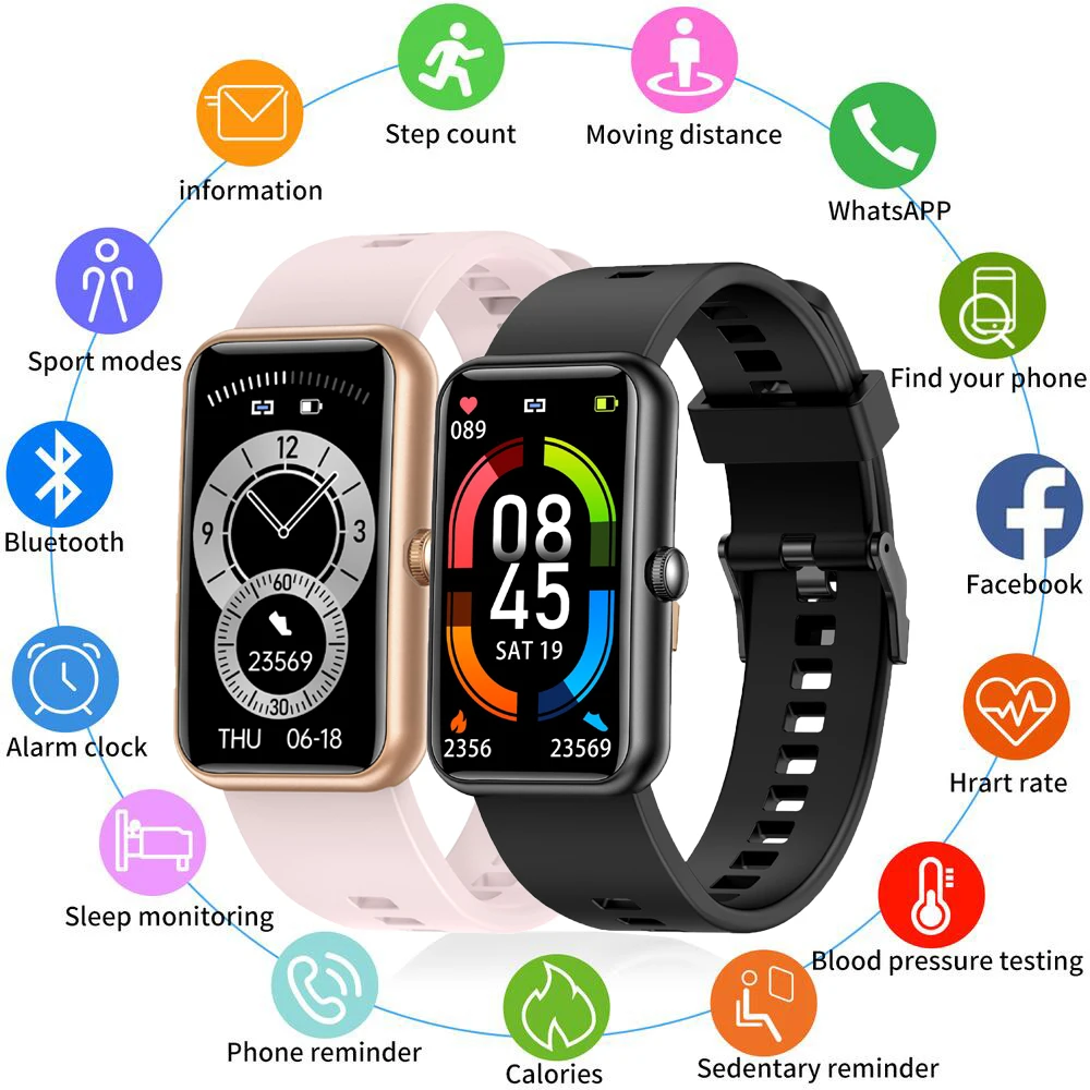 

Women Smart Watch For Huawei Phone Smart Bracelet Sport Men Blood Pressure Heart Rate IP68 Waterproof Watch Ladies Smartwatch