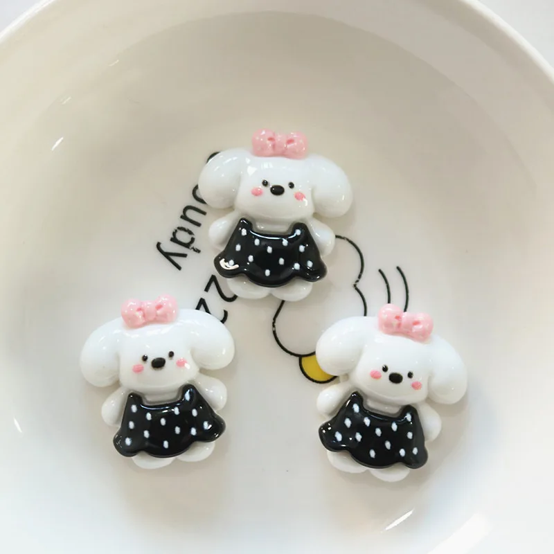 10 шт. милые фигурки героев мультфильмов для девочек кроликов щенков плоская