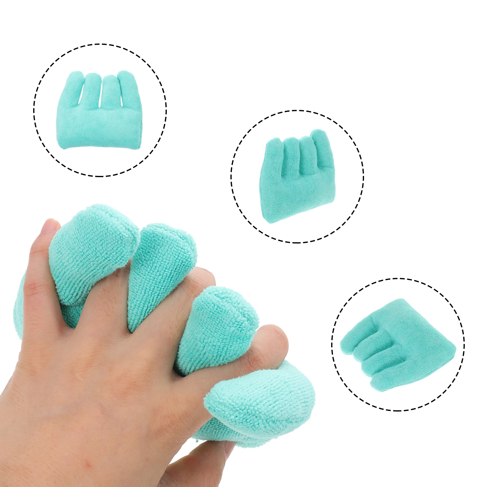 

Convenient Separative Comfortable Finger Protector Finger Separator Hand Contracture Cushion for Travel Home Outdoor