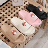 2022 couples home floor slippers new fashion sandals womens thick sole slippers soft eva non slip ladies summer beach shoes men