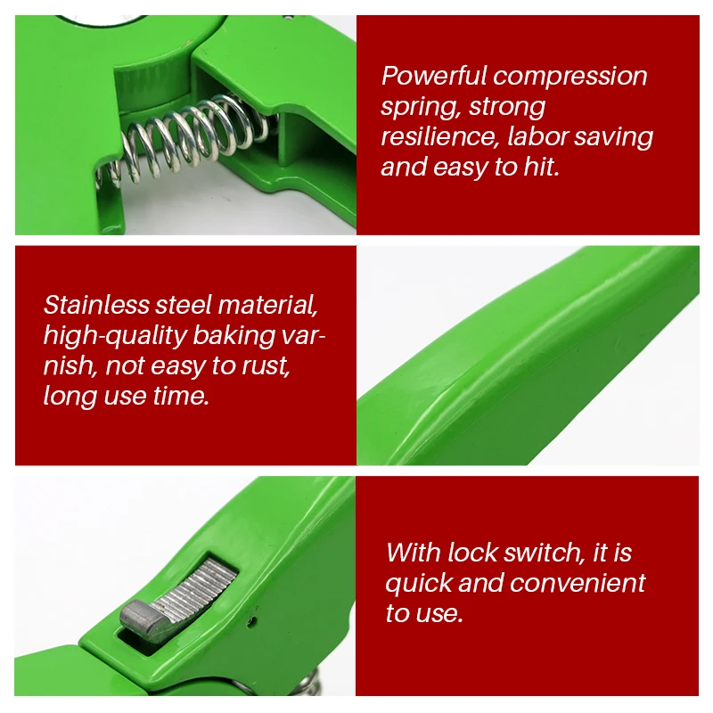 1 шт. Ушная бирка для скота плоскогубцы с ушной биркой игла фиолетовые