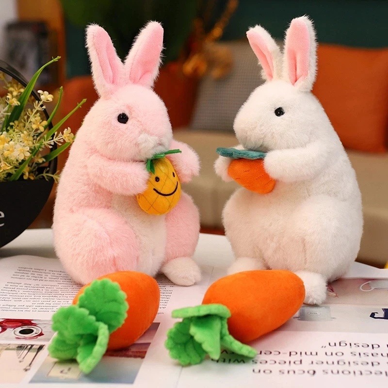

1 шт. Забавный Урожай Кролик Плюшевая Игрушка креативный кролик с морковкой грибами Кукуруза Мягкое Животное кукла плюшевый подарок игрушк...