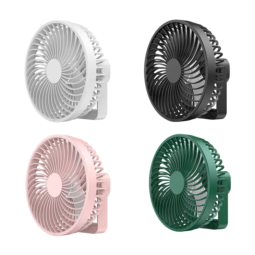 

Protable Rechargeable 3 Gears Adjustable Personal USB Desk Fan Quiet Silent Desktop Table Fan for Office Home Outdoor Tent
