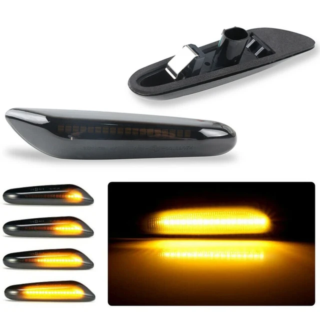 Dynamic Side Marker Lamp Turn Signal Car LED Blinker Light Fit For BMW E90 E91 E92 E60 E87 E82 E46 Car Accessories 1Pair 1