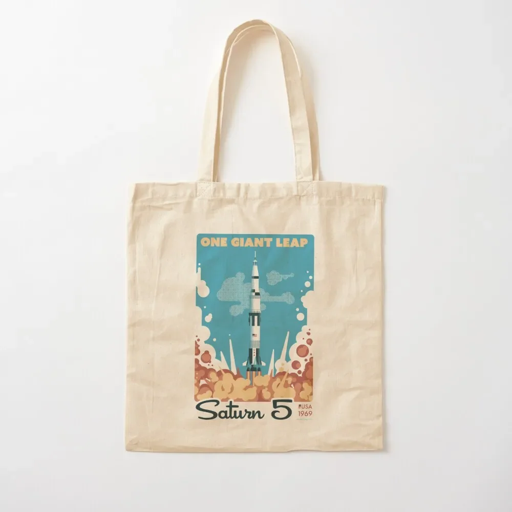 Ретро Сатурн V Tote Bag холщовые сумки ручная сумка женская сумка-тоут