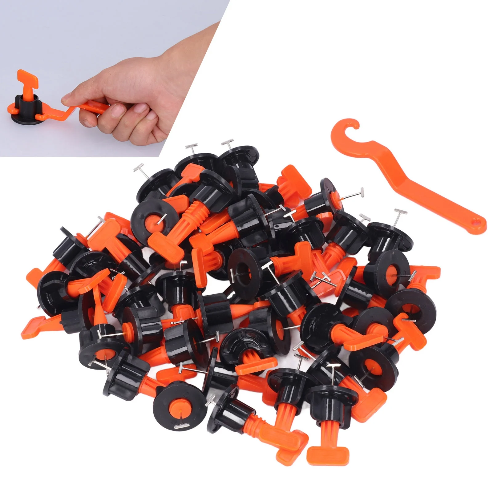 Комплект системы выравнивания плитки многоразовый 1 шт. Гаечный ключ 50