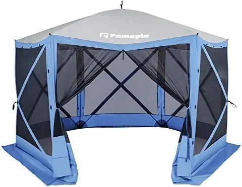 

Переносная Выдвижная беседка для кемпинга на 12 футов, уличная палатка для беседки, палатка для защиты от УФ-лучей, сумка для переноски, серая нить gr