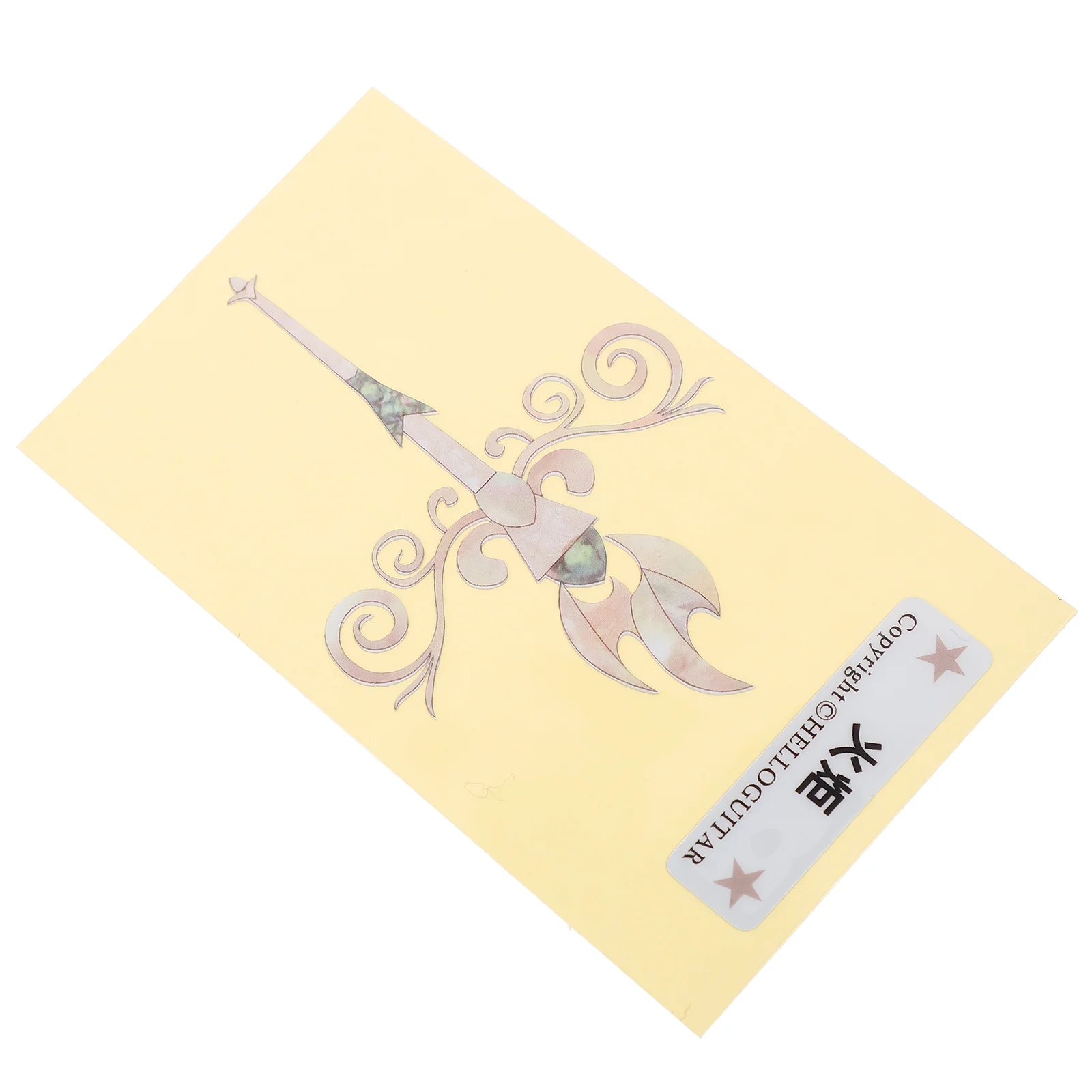 

Guitar Headstock Sticker Guitar Headstock Decal Guitar Head Sticker Electric Guitar Decor