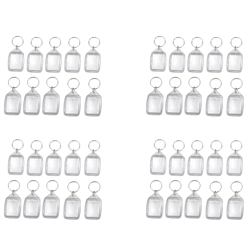 

Брелок для ключей из прозрачного акрила и пластика, 40 шт.