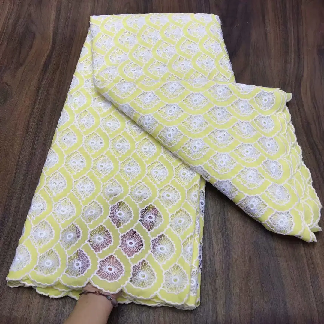 

5 ярдов, однотонные шнурки с вышивкой для вечерние, 2022 африканский гипюр, шнур, кружевная ткань для свадебного платья, шитье EJYG0