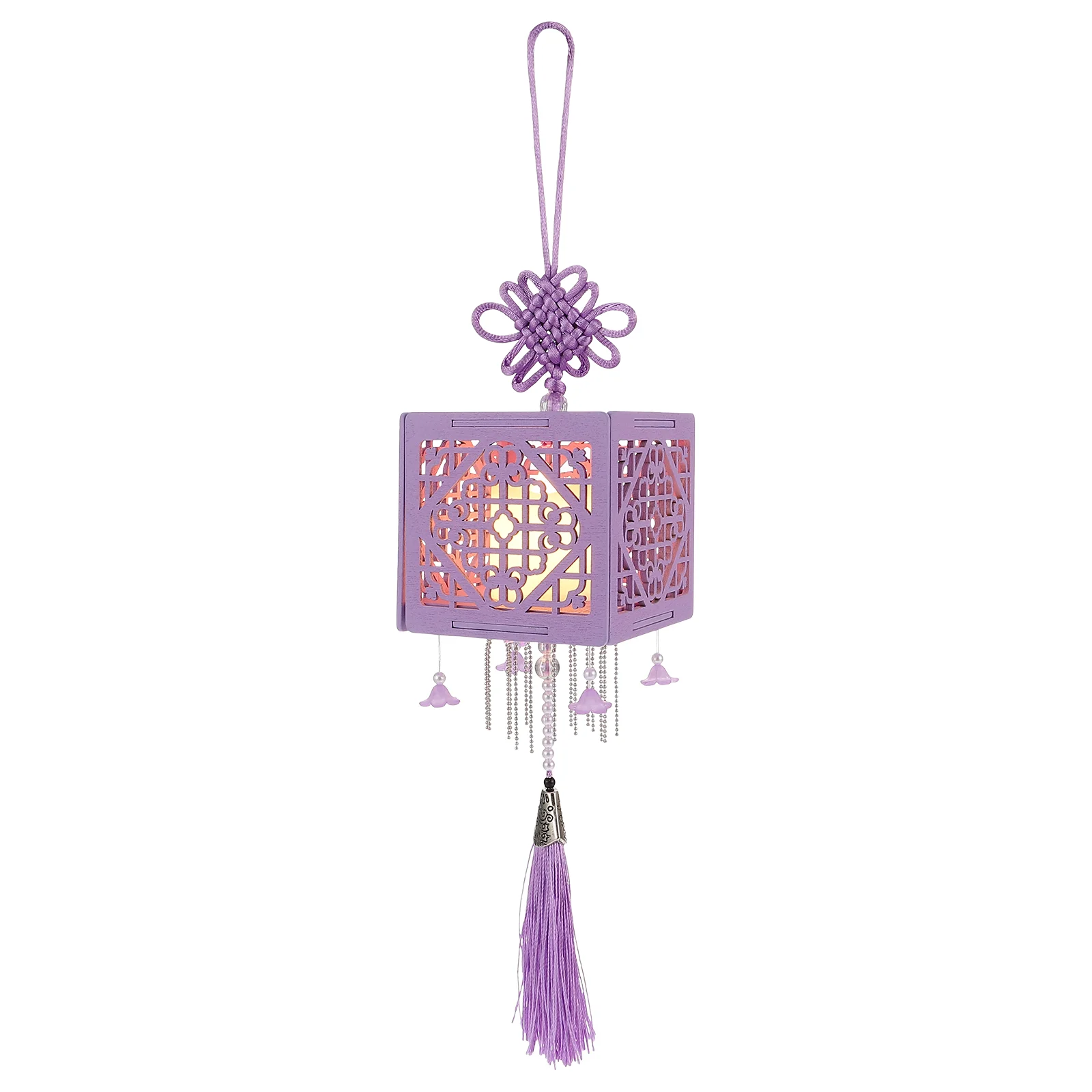 

1 Set Wooden Lantern Making Material DIY Handcraft Festive LED Lantern