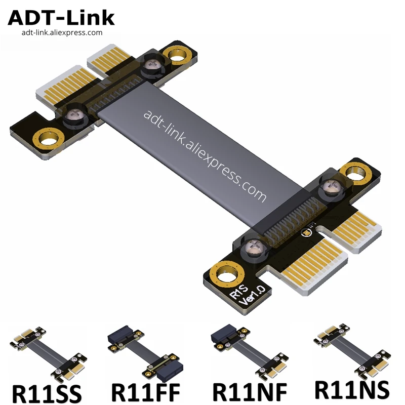 

ADT-Link PCI express 3.0 x1 Jumper Cable PCI-Express Tx to Tx /Tx to Rx PCIe for board jumpers , extender , adapter , flexible
