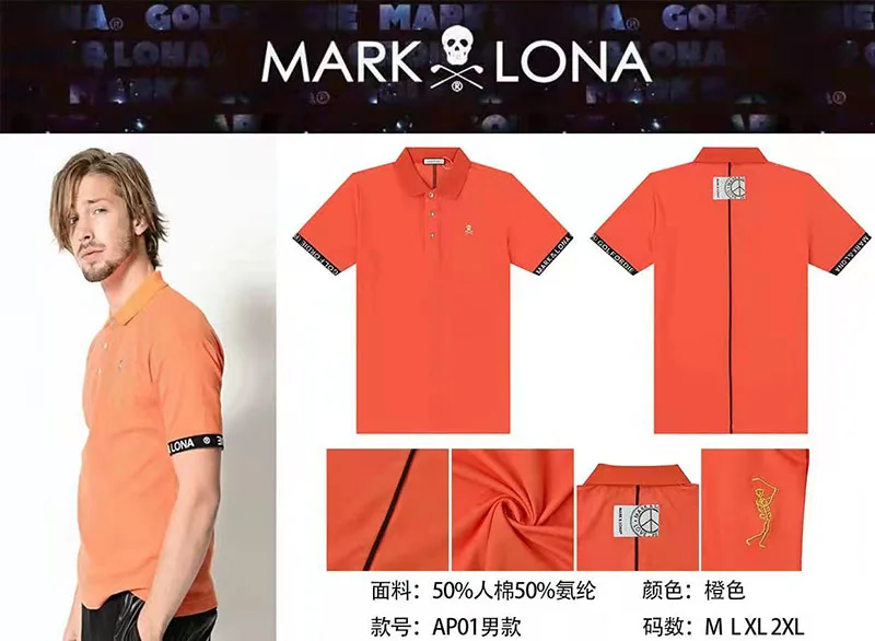 

2022 new golf clothing Golf men's spring and summer short sleeve golf shirt leisure fashion Sweatshirt