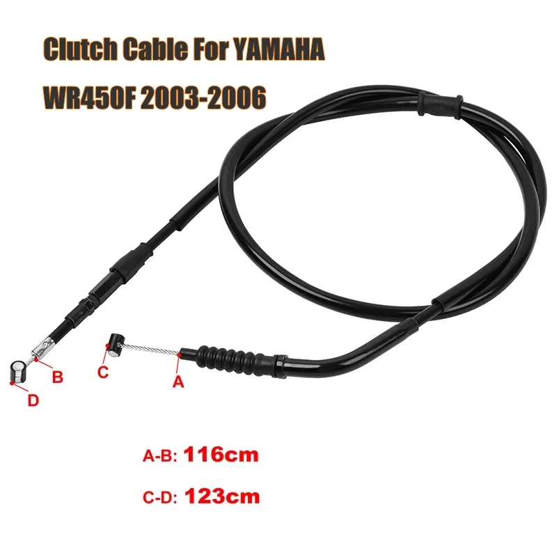 

Трос сцепления мотоцикла для YAMAHA WR450F WR450 WR 450 F 2003 2004 2005 2006 WR450FR WR450FV FR Регулируемая линия управления сцеплением