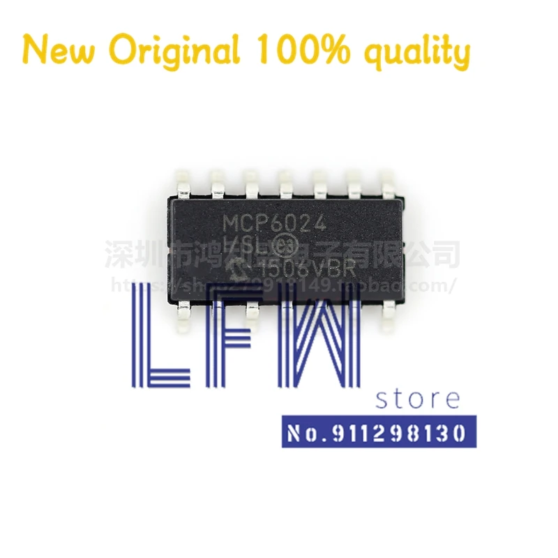 

5pcs/lot MCP6024T-I/SL MCP6024-I/SL MCP6024I/SL MCP6024 SOP14 Chipset 100% New&Original In Stock