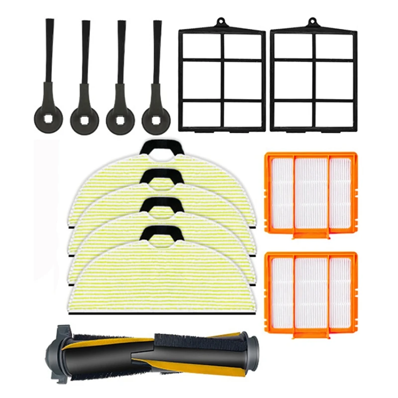 

Roller Filter Side Brush Kit Vacuum Cleaner Accessories Spare Parts Plastic For Shark AV2001WD RV2001WD 2002WD Robot