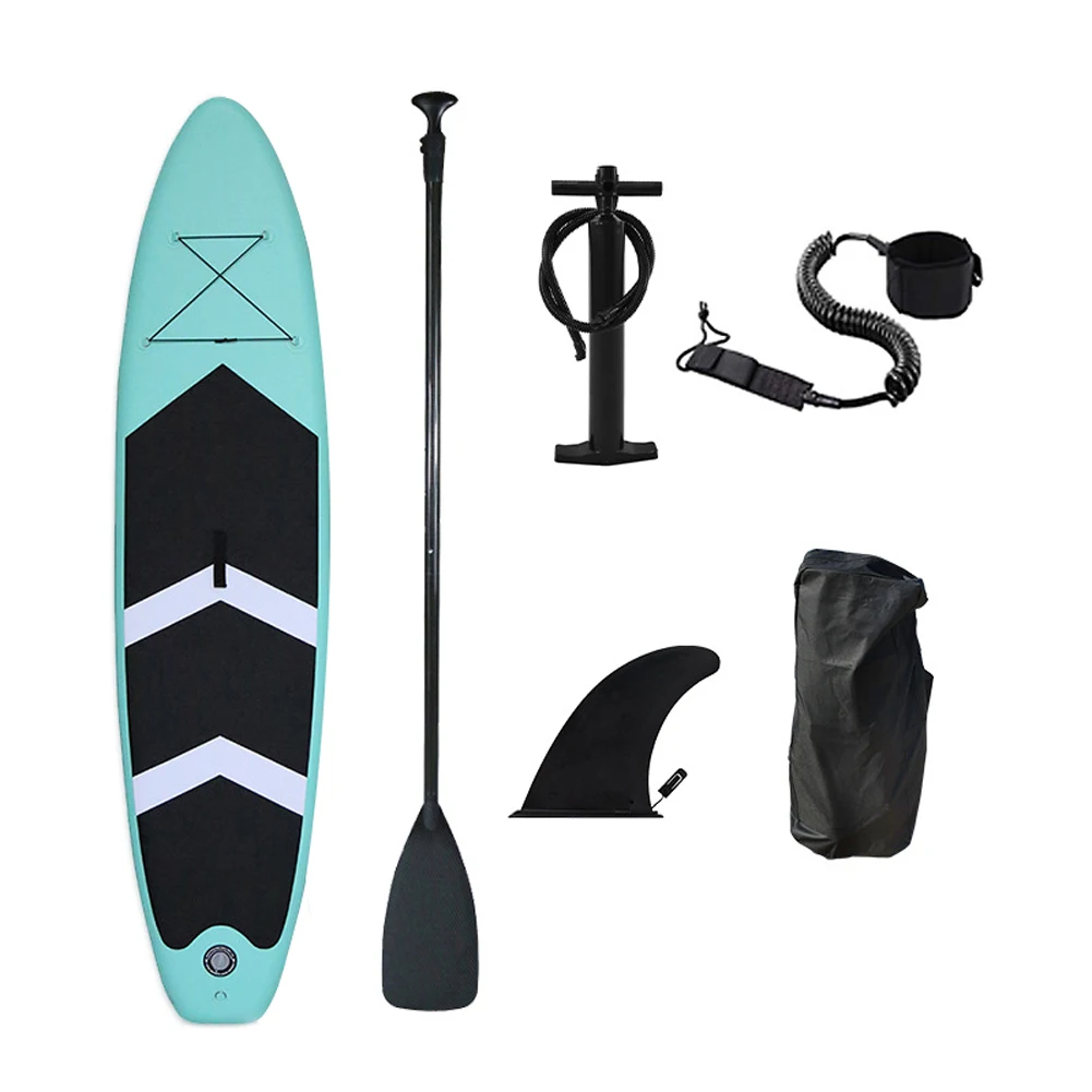 

Inflatable Standup Paddle Board Surfboard Water Sport Kayak Surf Set with Paddle Board Tail Fin Foot Rope Inflator Carrying Bag