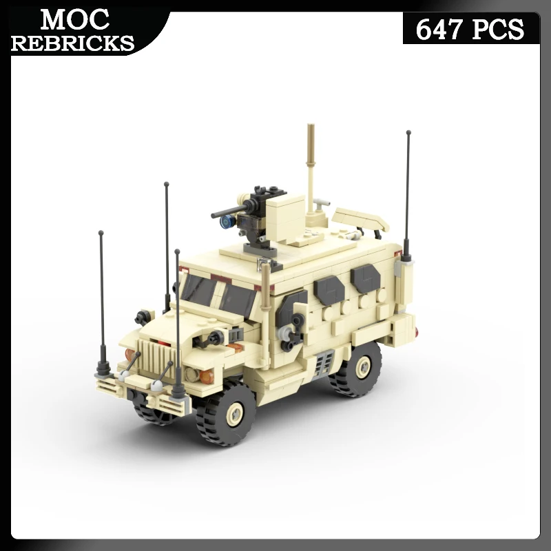 

Военное оружие времен Второй мировой войны в США, армированная модель автомобиля MaxxPro Dash DXM MOC, модель автомобиля, развивающая игрушка, детский подарок