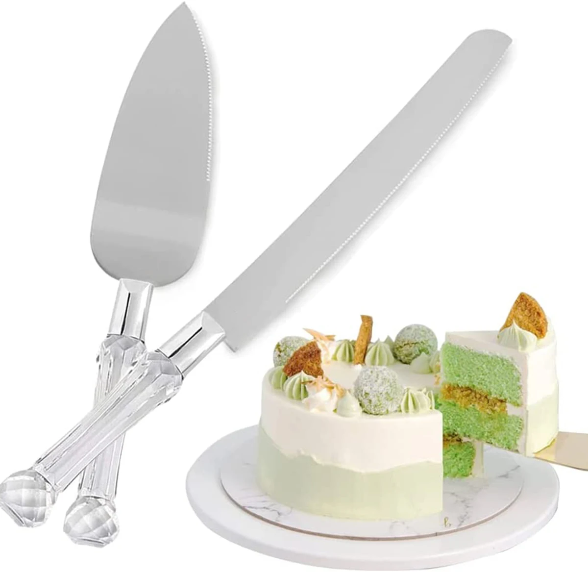 

Набор для торта с прозрачной ручкой, многоразовый набор для свадьбы, приемника