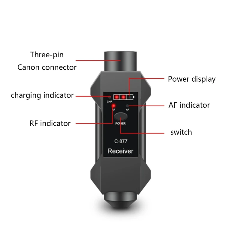 Компактный и легкий микрофонный адаптер XX9A система PA перезаряжаемый