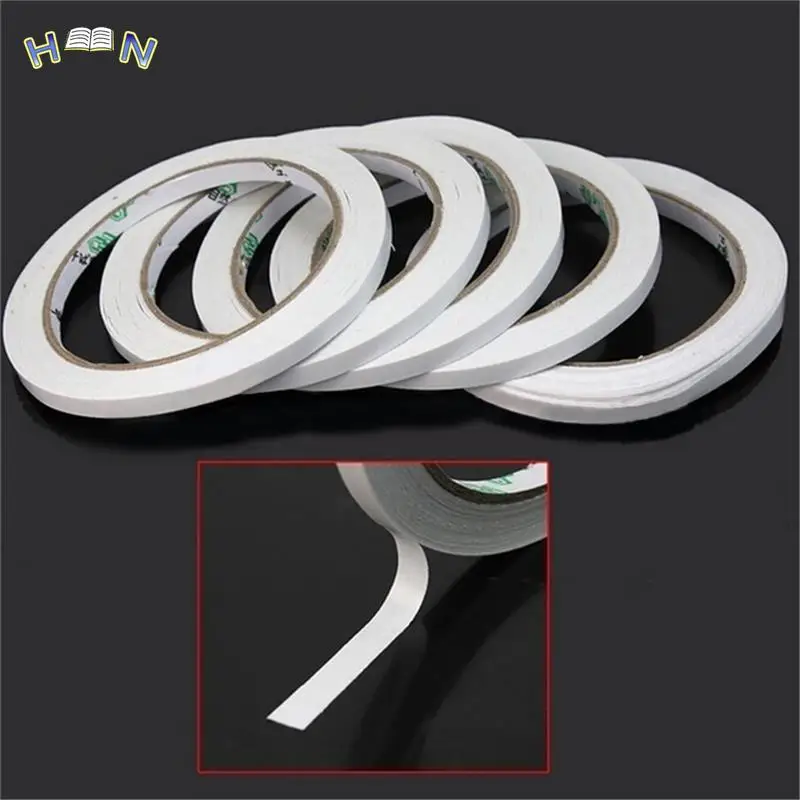 

2 Rolls New Arrival 18M Hot Powerful Double Faced Adhesive Tape paper Double Sided Tape For Mounting Fixing Pad Sticky