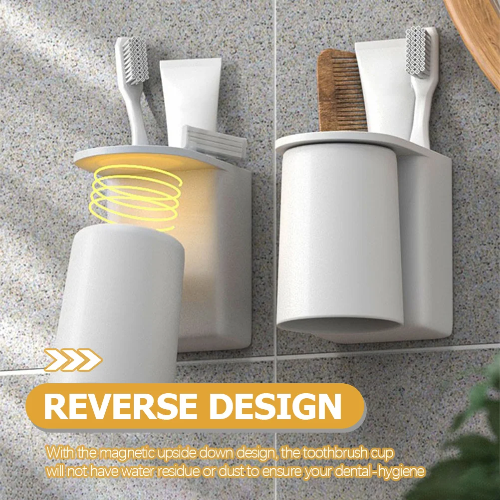 Настенный держатель для зубных щеток магнитные органайзеры ванной комнаты