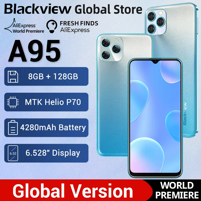 Blackview A95 смартфон с 5 99-дюймовым дисплеем восьмиядерным процессором MTK Helio P70 ОЗУ 8