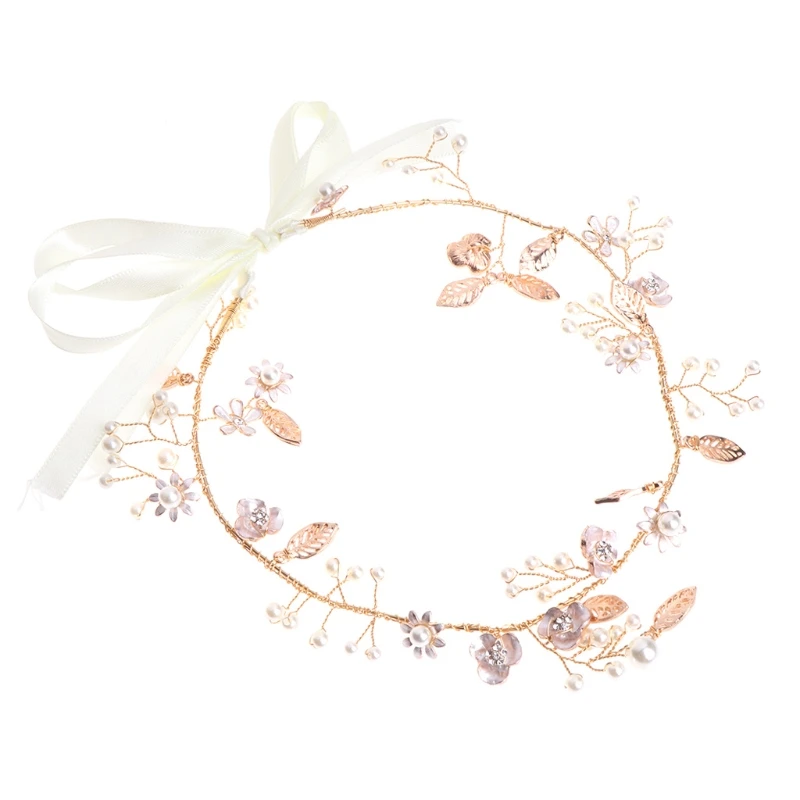 

Glitter Flower Headband Elegant Princess Crown Hair Band Accessories