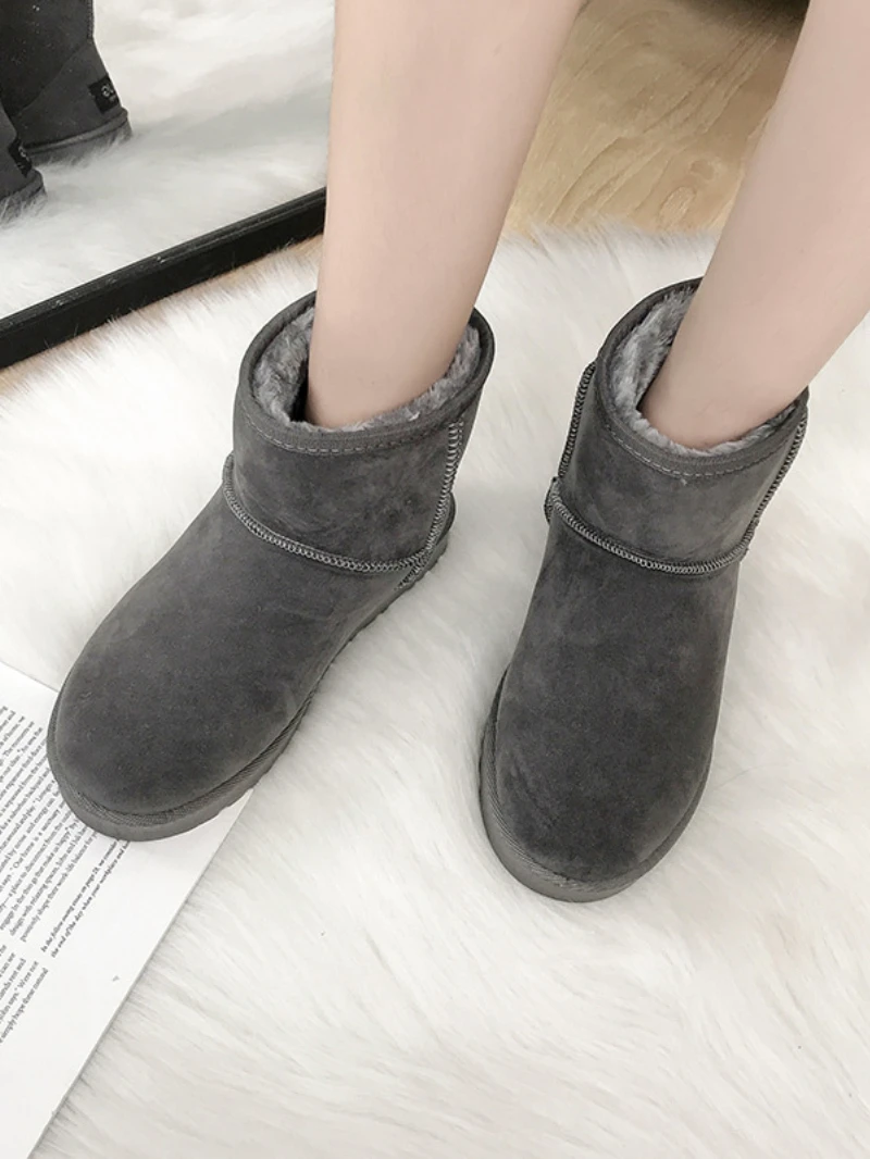 Ботильоны для снежной погоды 2022 зимние теплые модные дизайнерские готические