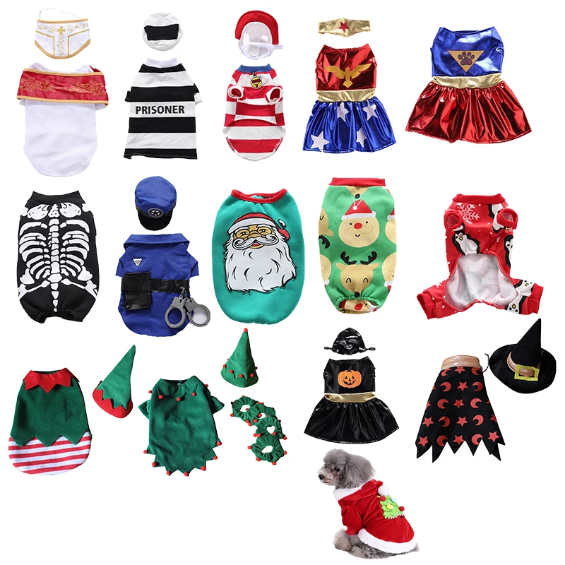 

Dog Halloween Christmas Costume Clothes Pet Big Dog Puppy Party Cosplay Costume for Small Medium to Large Dogs