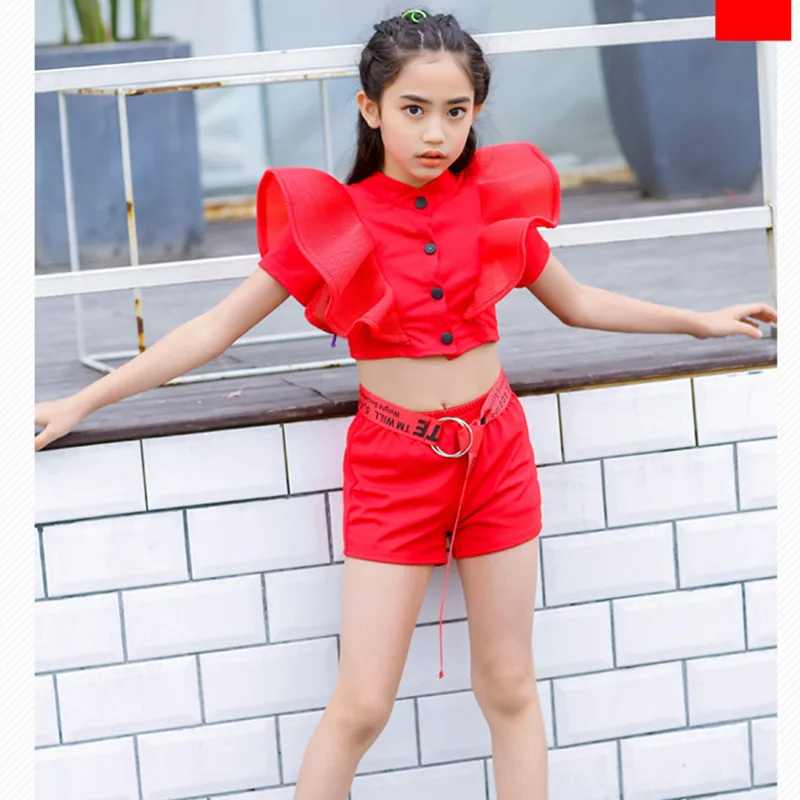 

Girls Summer Fashion Catwalk Costumes Children's 2022 New Performance Stage Costumes Girls Hip-hop Jazz Suits