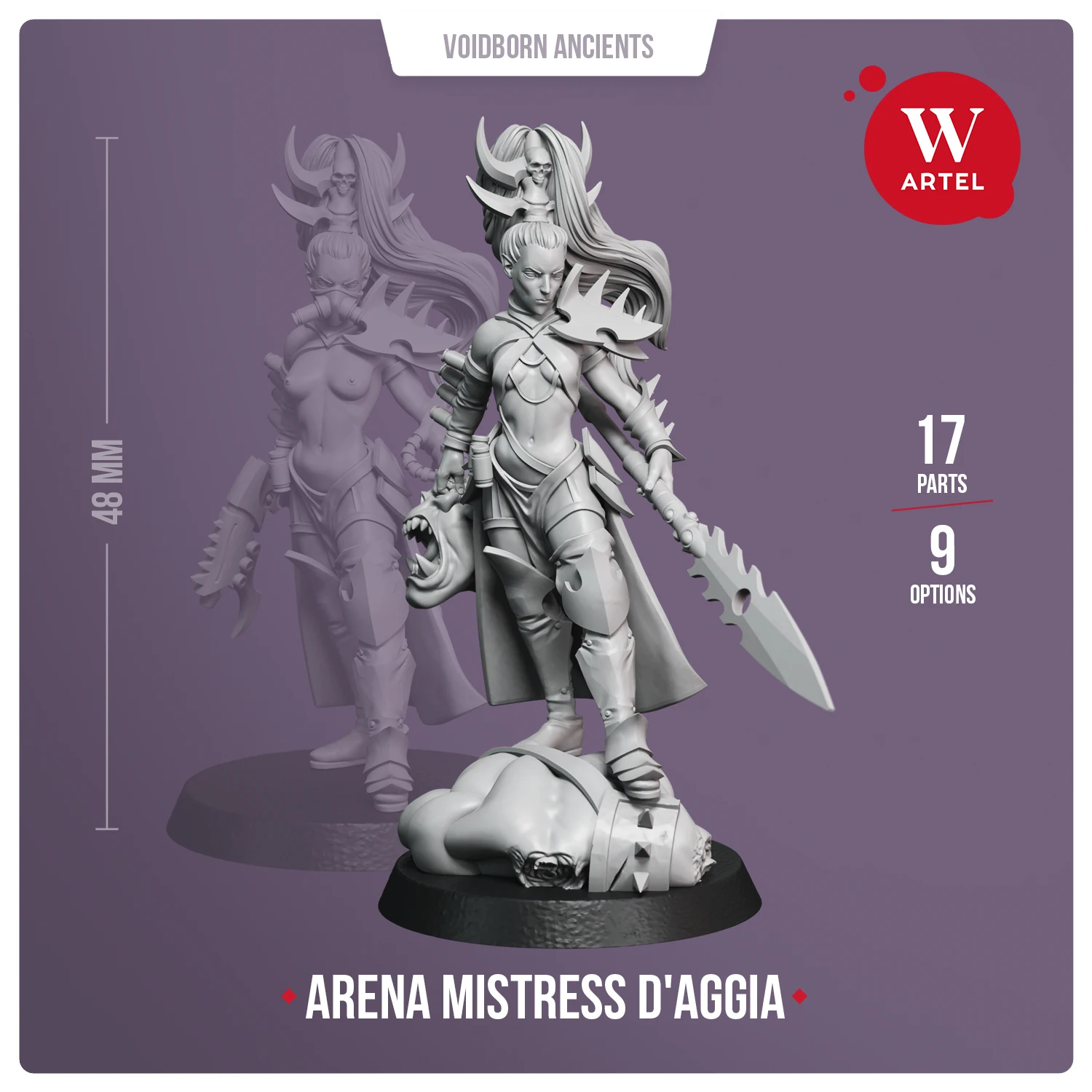 

Resin Model Artel "W" Miniatures Arena Mistress D'Aggia Unpainted Garage Kit