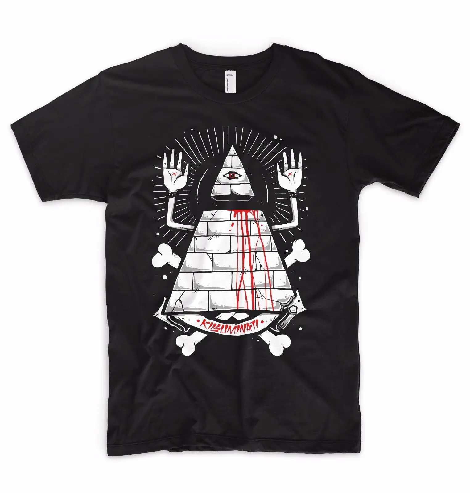 

Illuminati Pyramid Triangle Eye 2Pac Masons Symbol T Shirt New 100% Cotton Short Sleeve O-Neck T-shirt Casual Mens Top