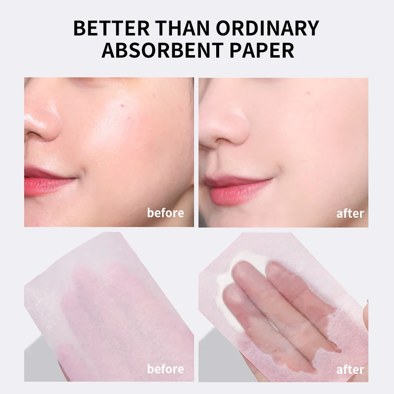 

100 шт./коркор. масляная бумага для лица