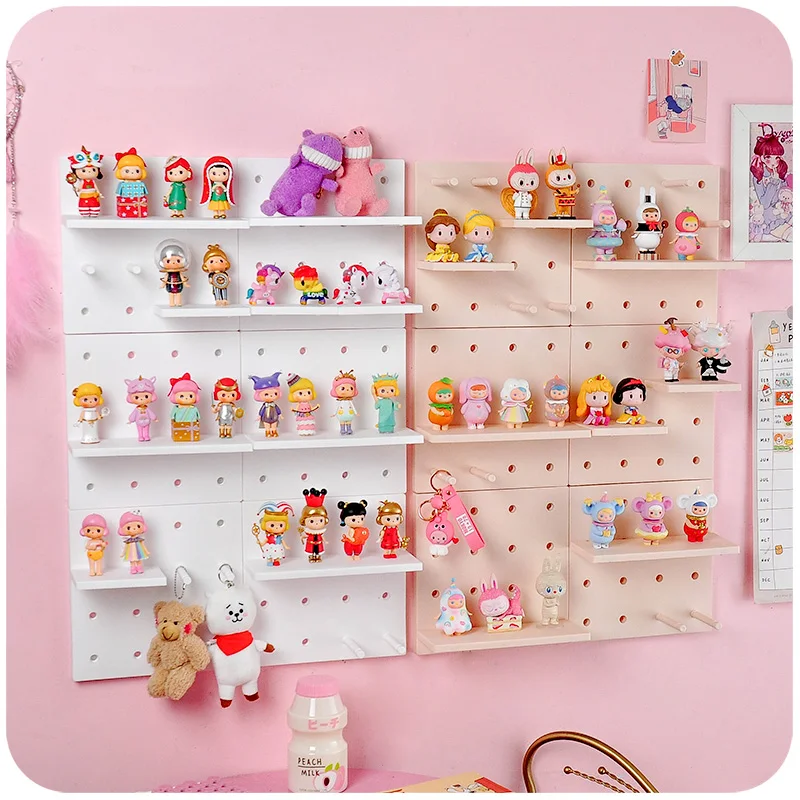 

DIY Shelves Wall Storage Rack Hole Plate Storage Shelf Living Room Kitchen Bedroom Hanging Multi-layer Wall Shelf Storage